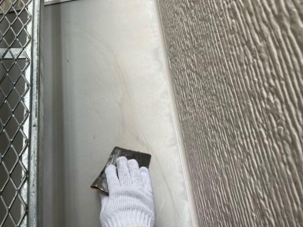 【庇塗装】ケレン作業