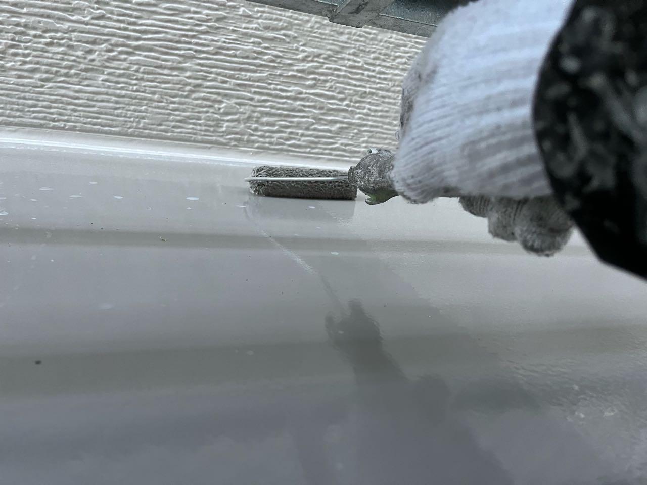 【庇塗装】上塗り