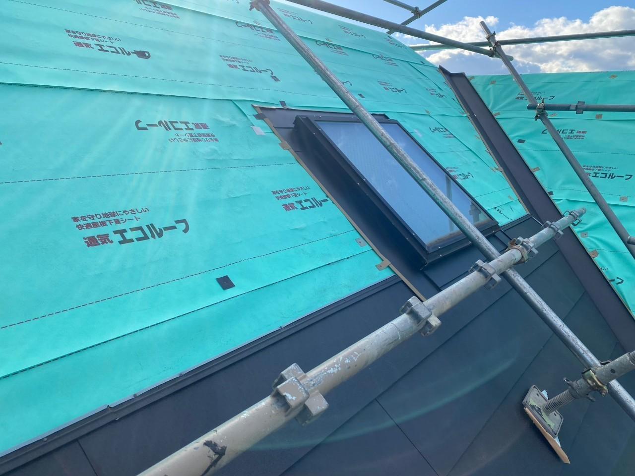 【屋根板金工事】屋根本体施工2