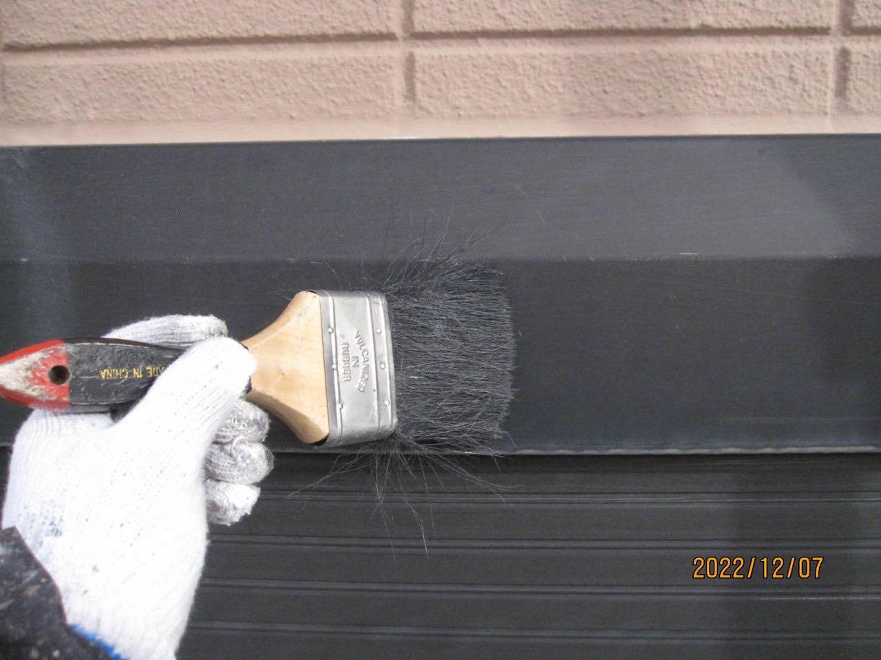 【シャッターボックス塗装】ケレン作業