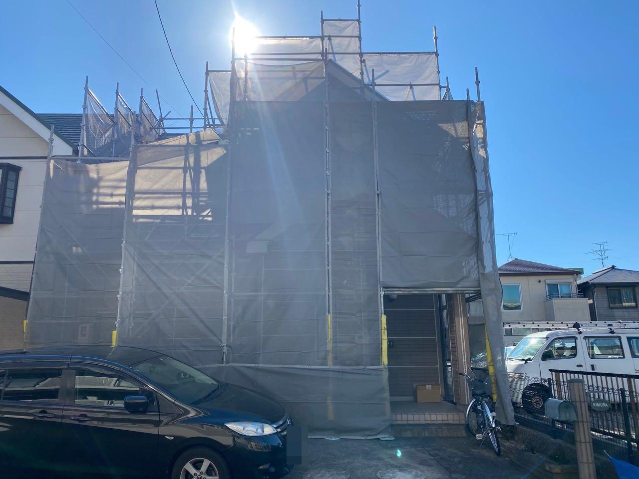 【足場設置工事】完了全景