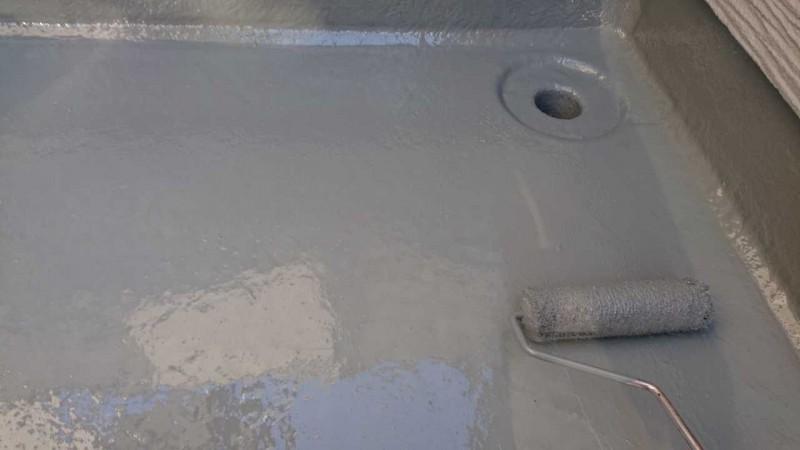 【防水工事】ウレタン防水塗布2回目