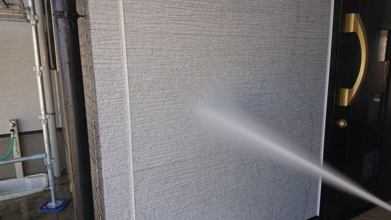 【外壁洗浄】バイオ洗剤塗布