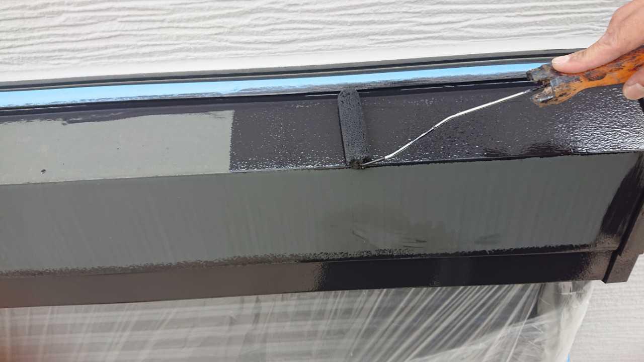 【シャッターボックス塗装】下塗り