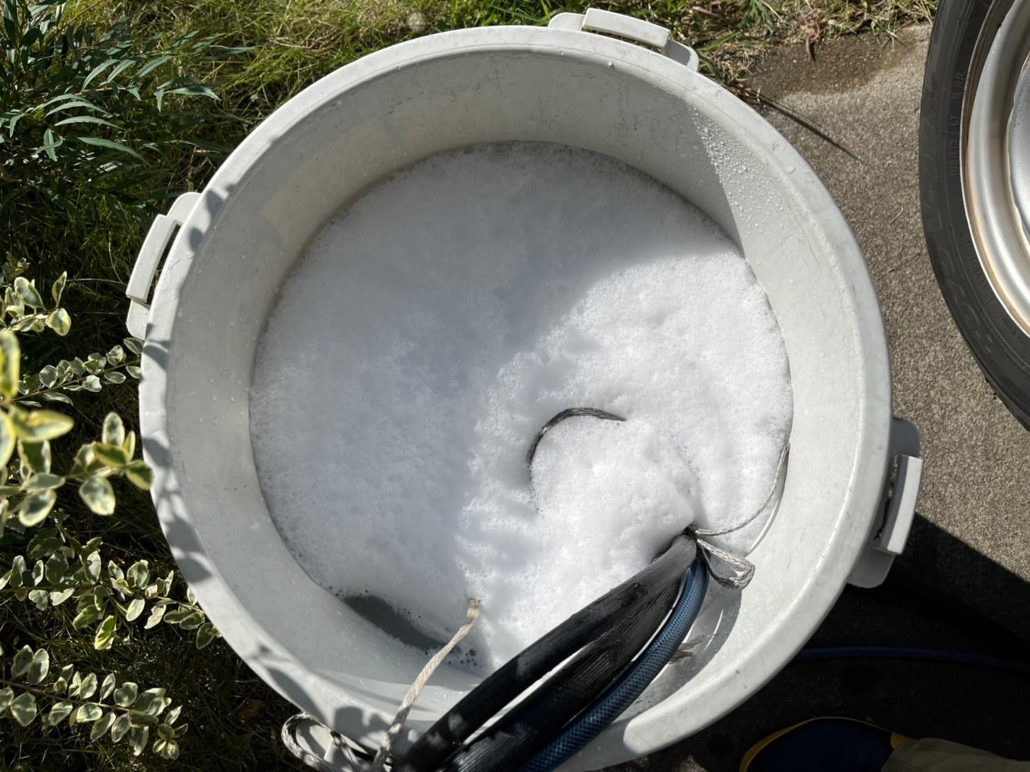 【バイオ洗剤準備】洗浄液攪拌
