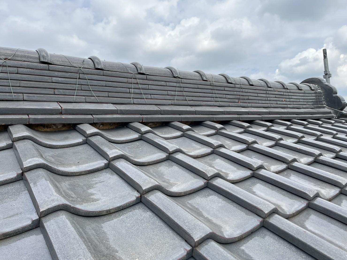 【漆喰工事】隅棟施工前