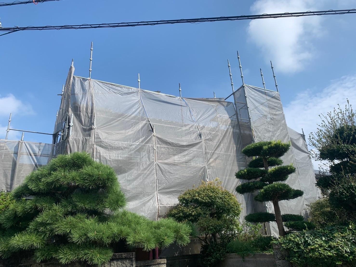 【足場設置工事】完了全景