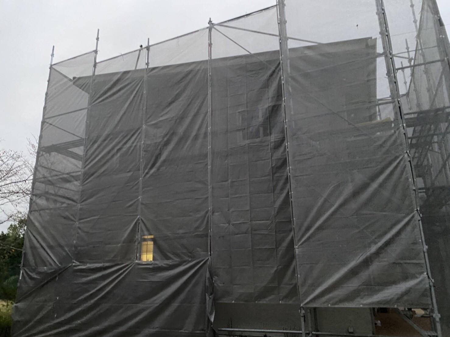 【足場設置工事】完了全景