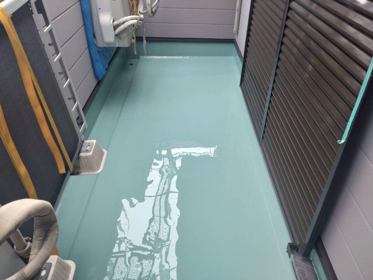 【防水工事】ウレタン防水塗布2回目