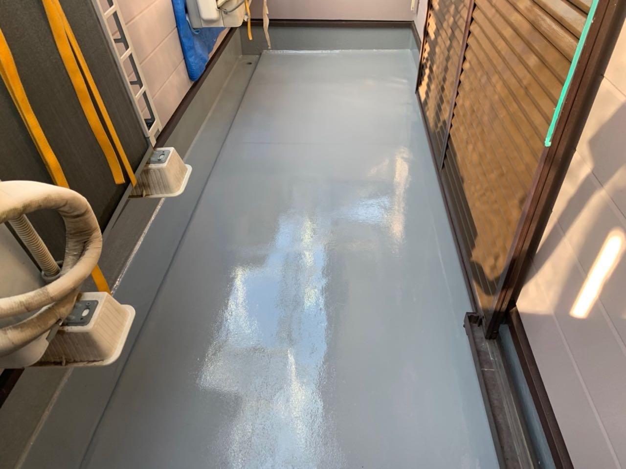 【防水工事】トップコート塗布