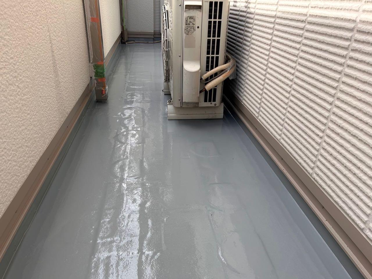 【防水工事】トップコート塗布