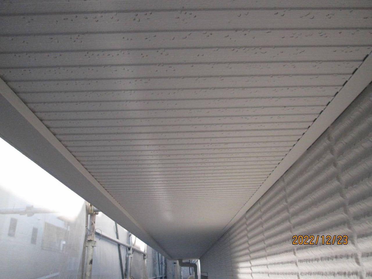 【軒天塗装】完了