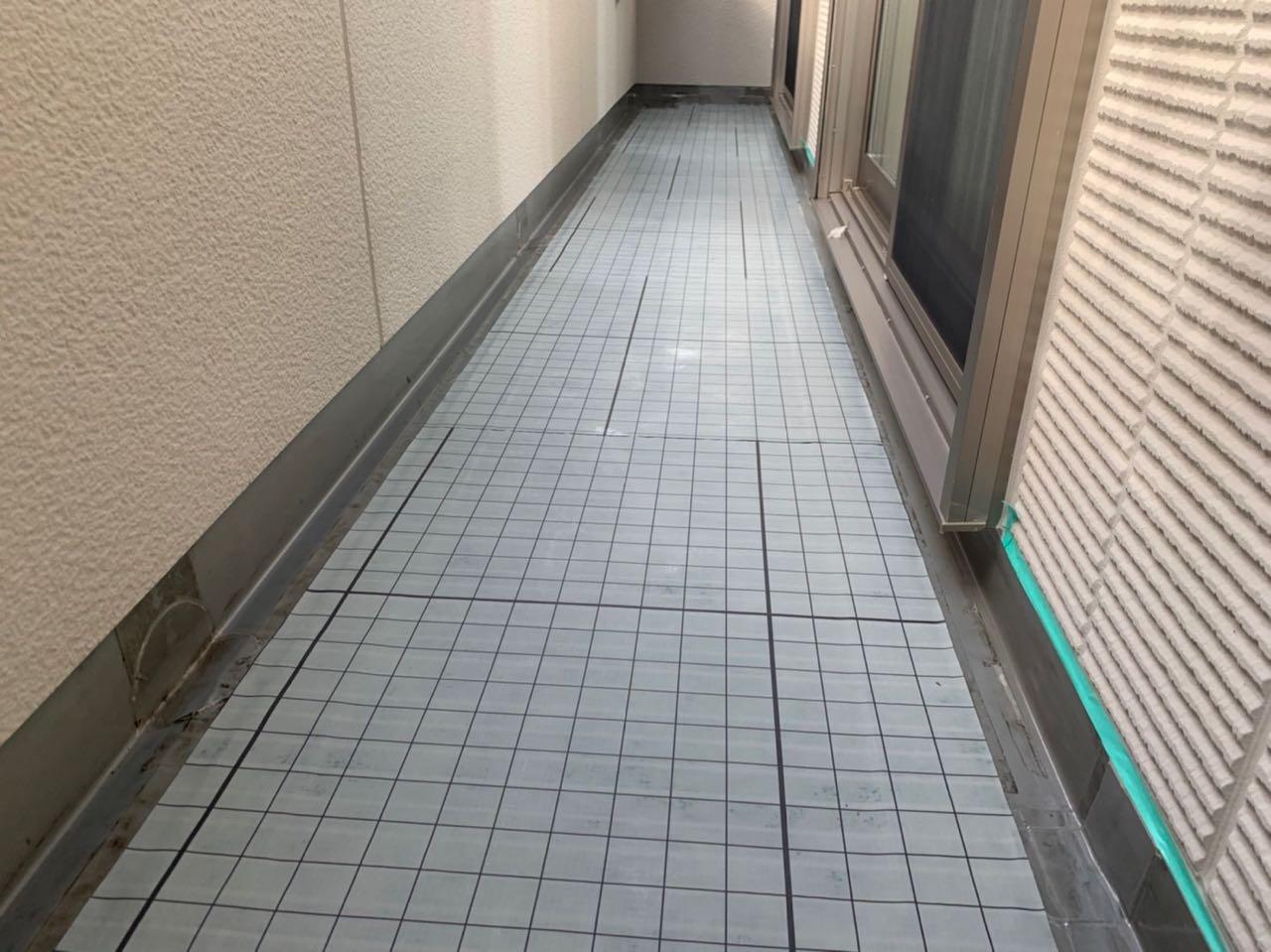 【防水工事】自着シート貼り