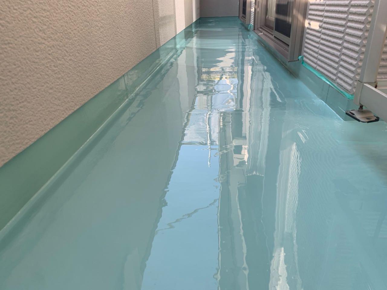 【防水工事】ウレタン防水塗布2回目