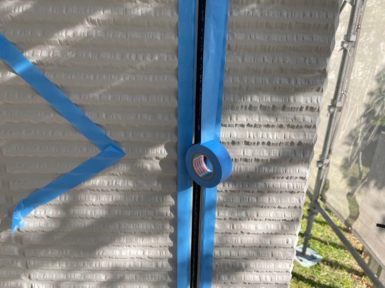 【シーリング工事】マスキング貼り