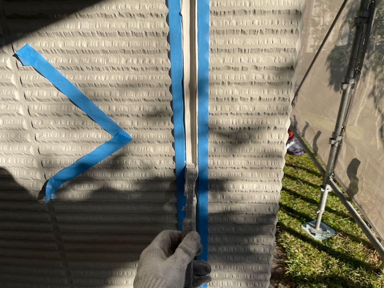 【シーリング工事】ヘラ押さえ