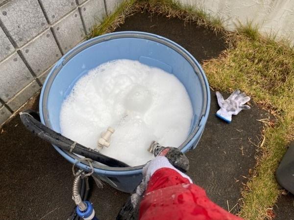 【バイオ洗剤準備】洗浄液攪拌