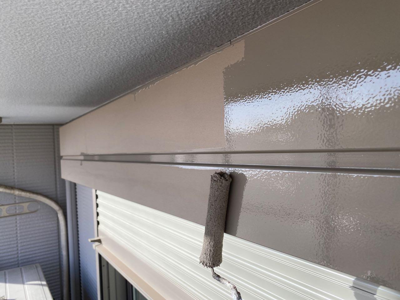 【シャッターボックス塗装】下塗り