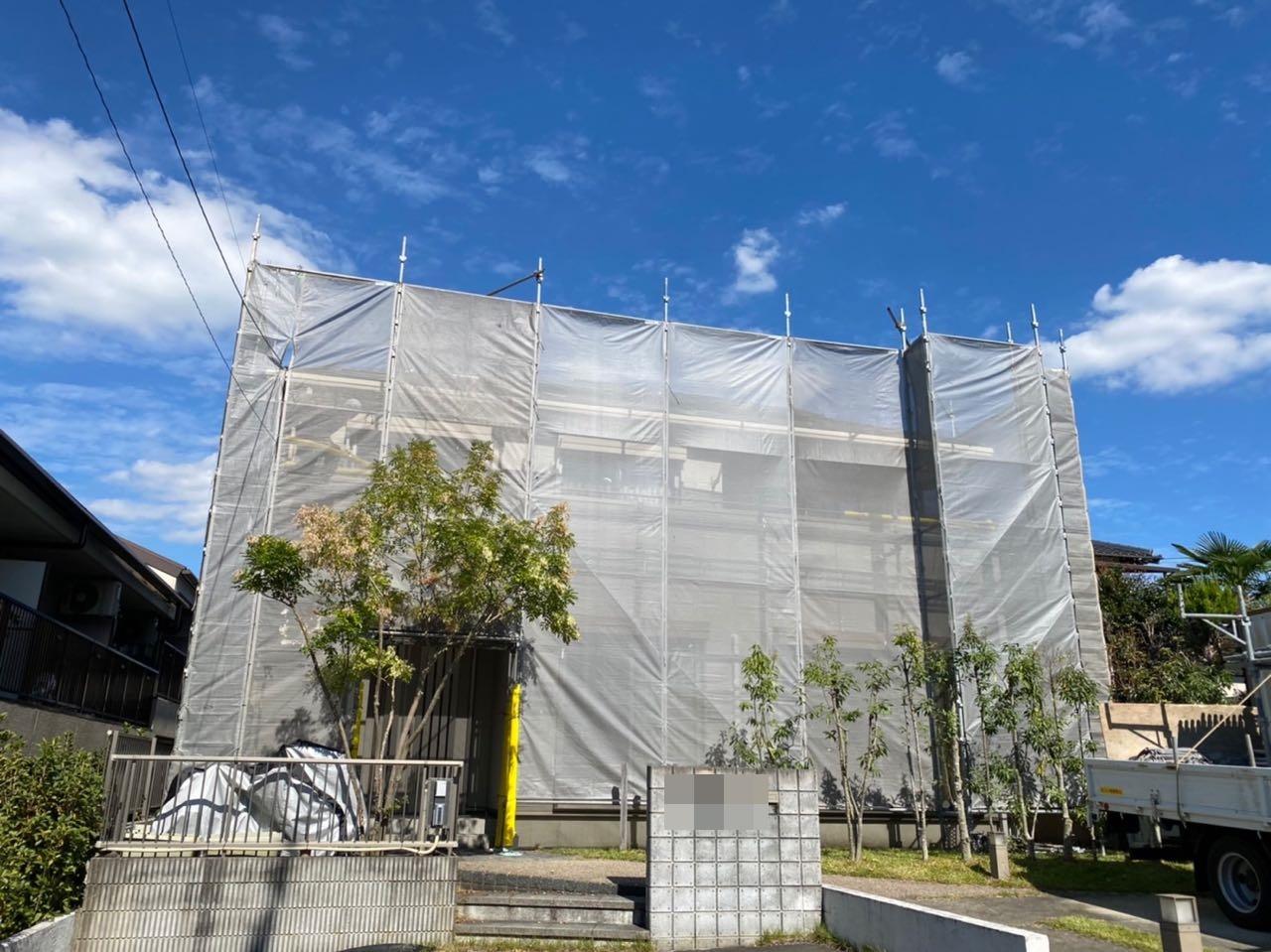 【足場設置工事】完了全景