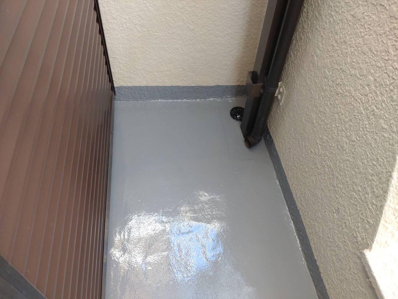 【防水工事】トップコート塗布