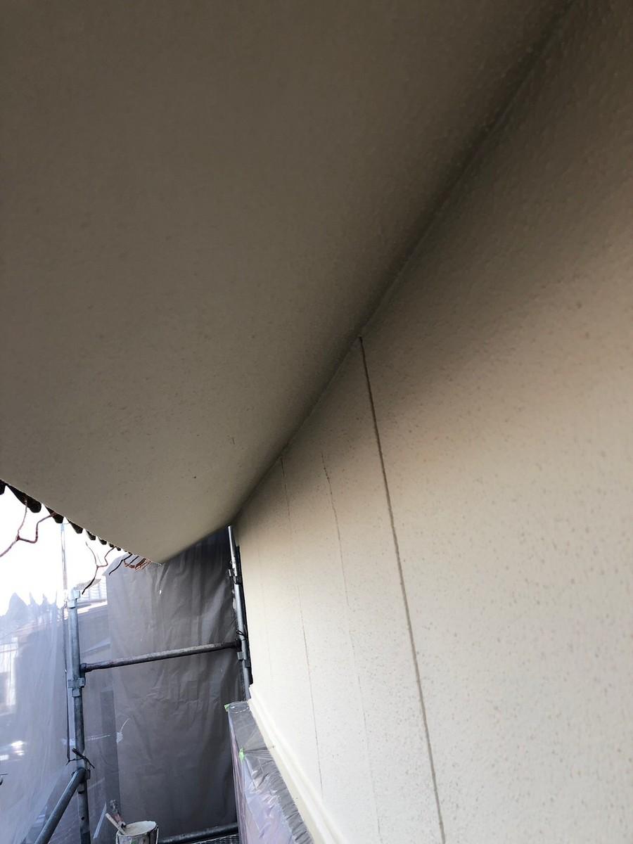 【軒天塗装】ケレン作業