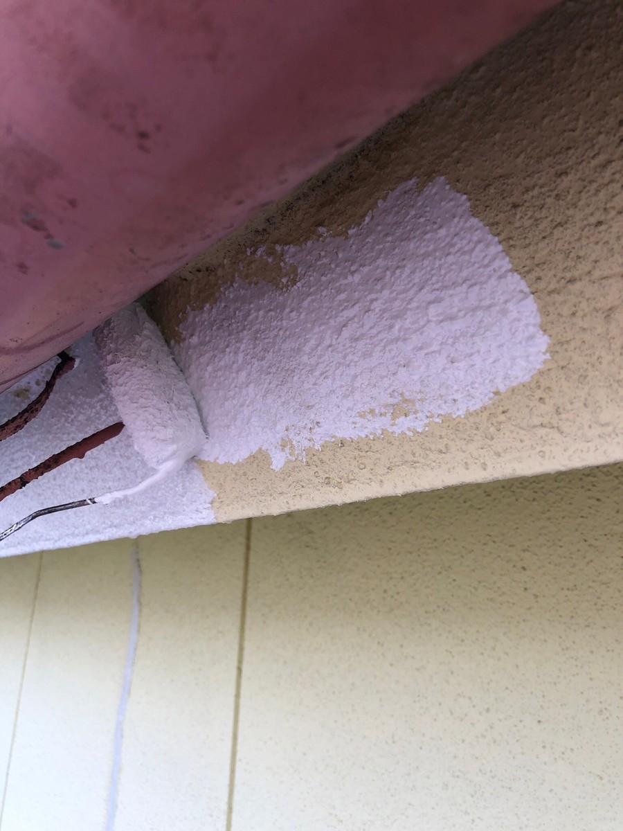 【破風・鼻隠し塗装】下塗り