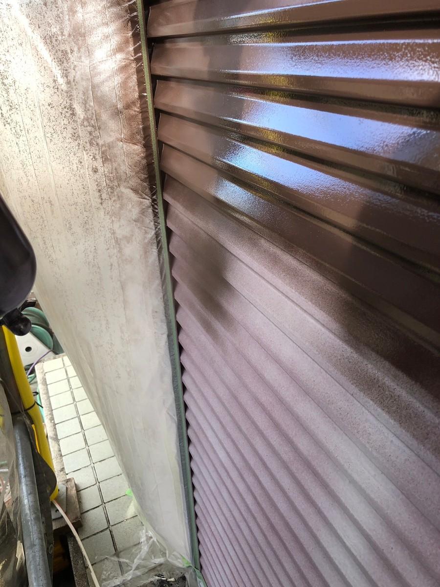 【雨戸塗装】上塗り