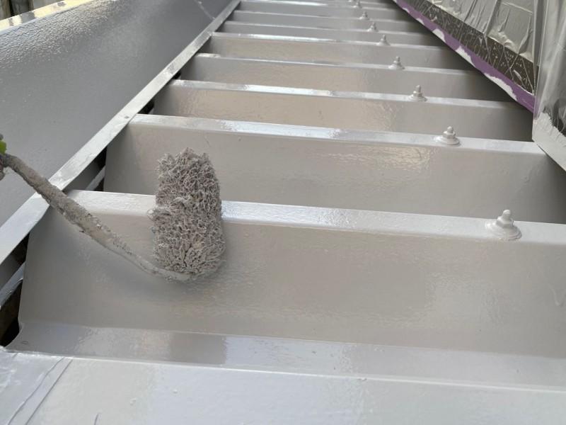 【屋根塗装】上塗り