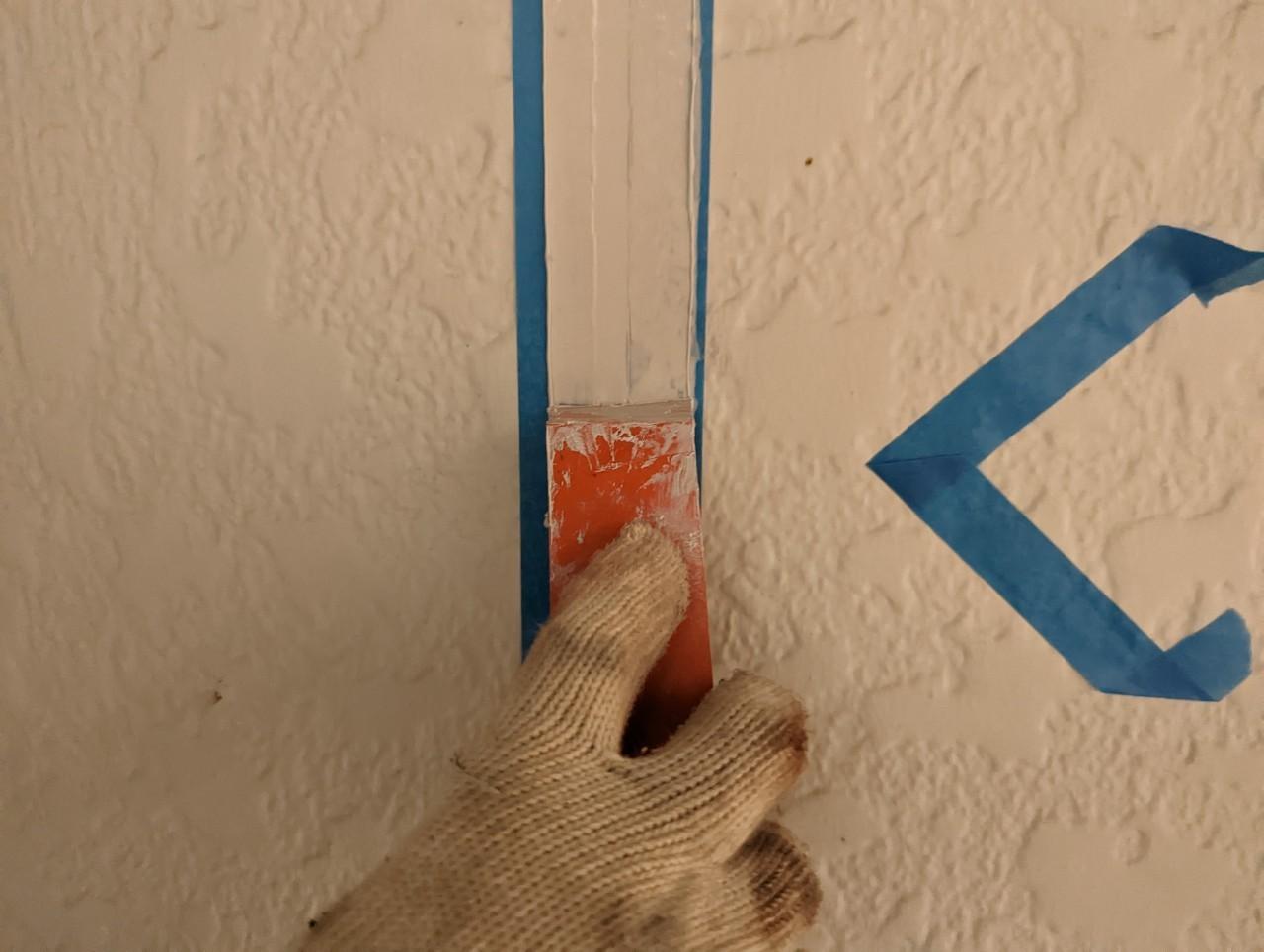 【シーリング工事】ヘラ押さえ