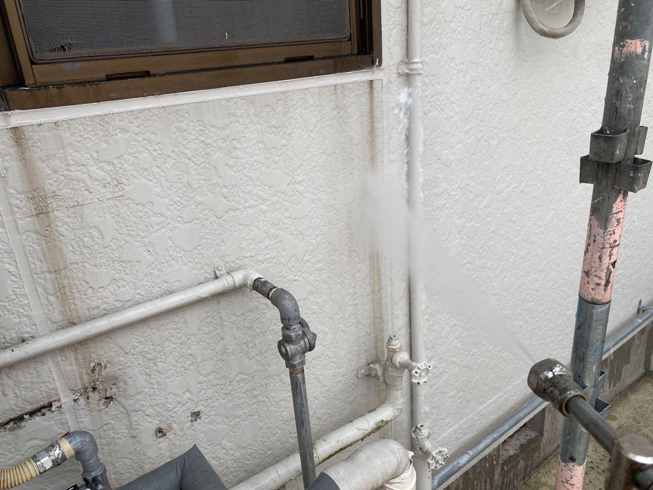 【外壁洗浄】高圧水洗浄