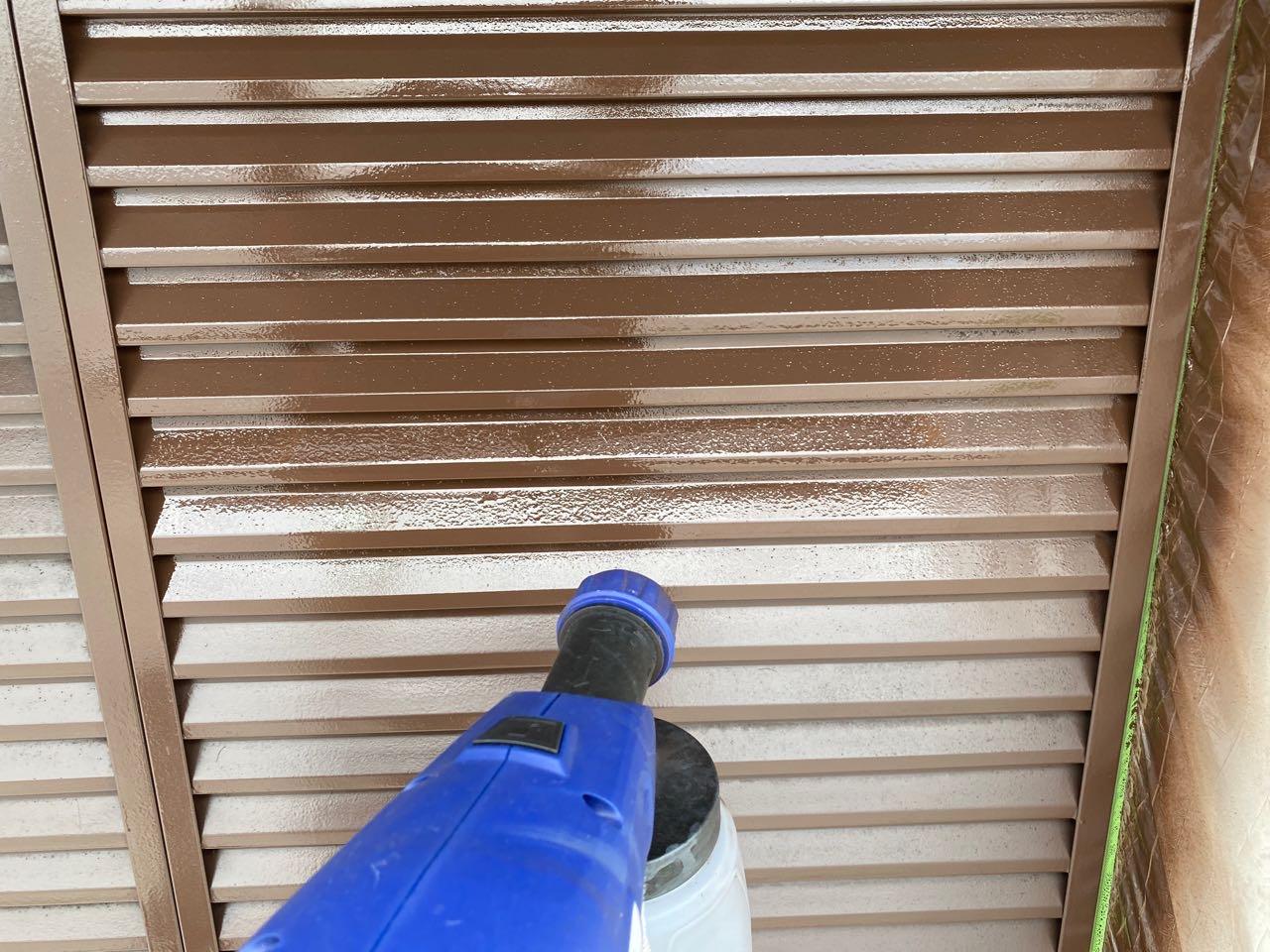 【雨戸塗装】上塗り