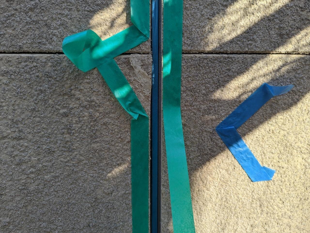 【シーリング工事】マスキング貼り