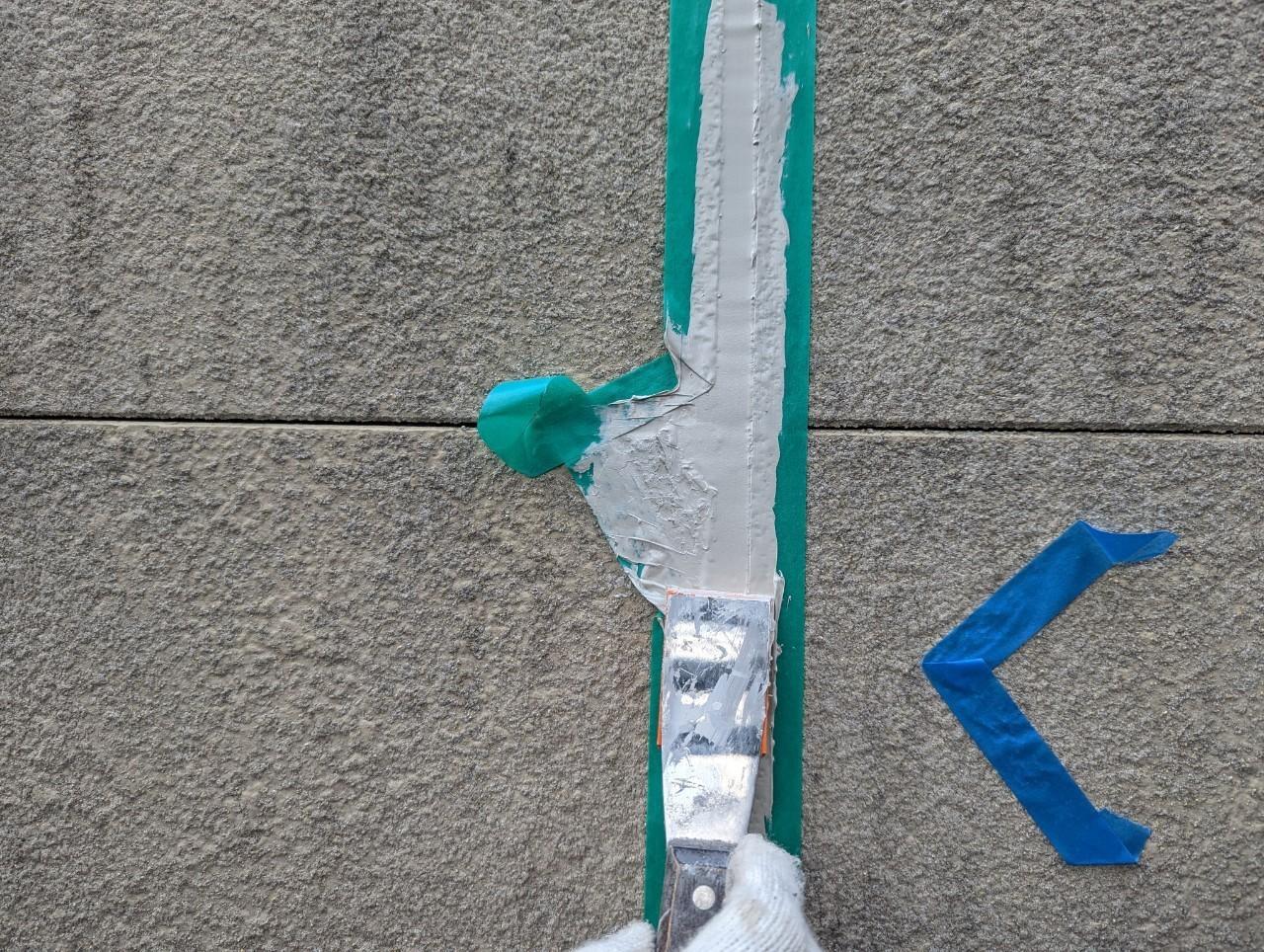 【シーリング工事】ヘラ押さえ