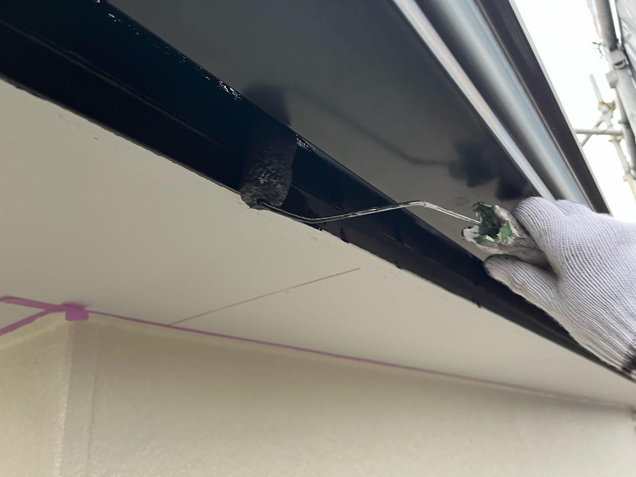 【破風・鼻隠し塗装】下塗り