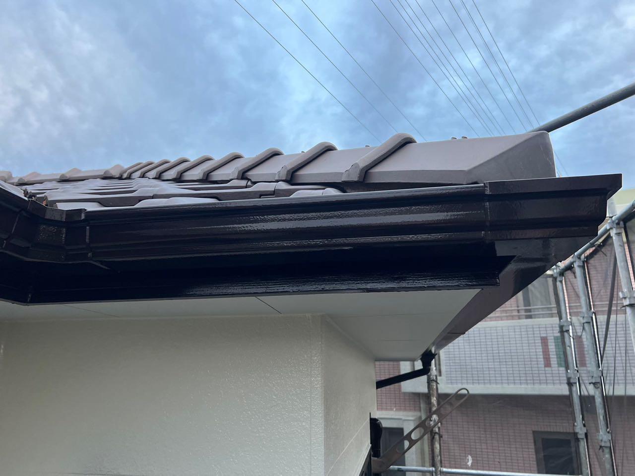 【雨樋塗装】完了