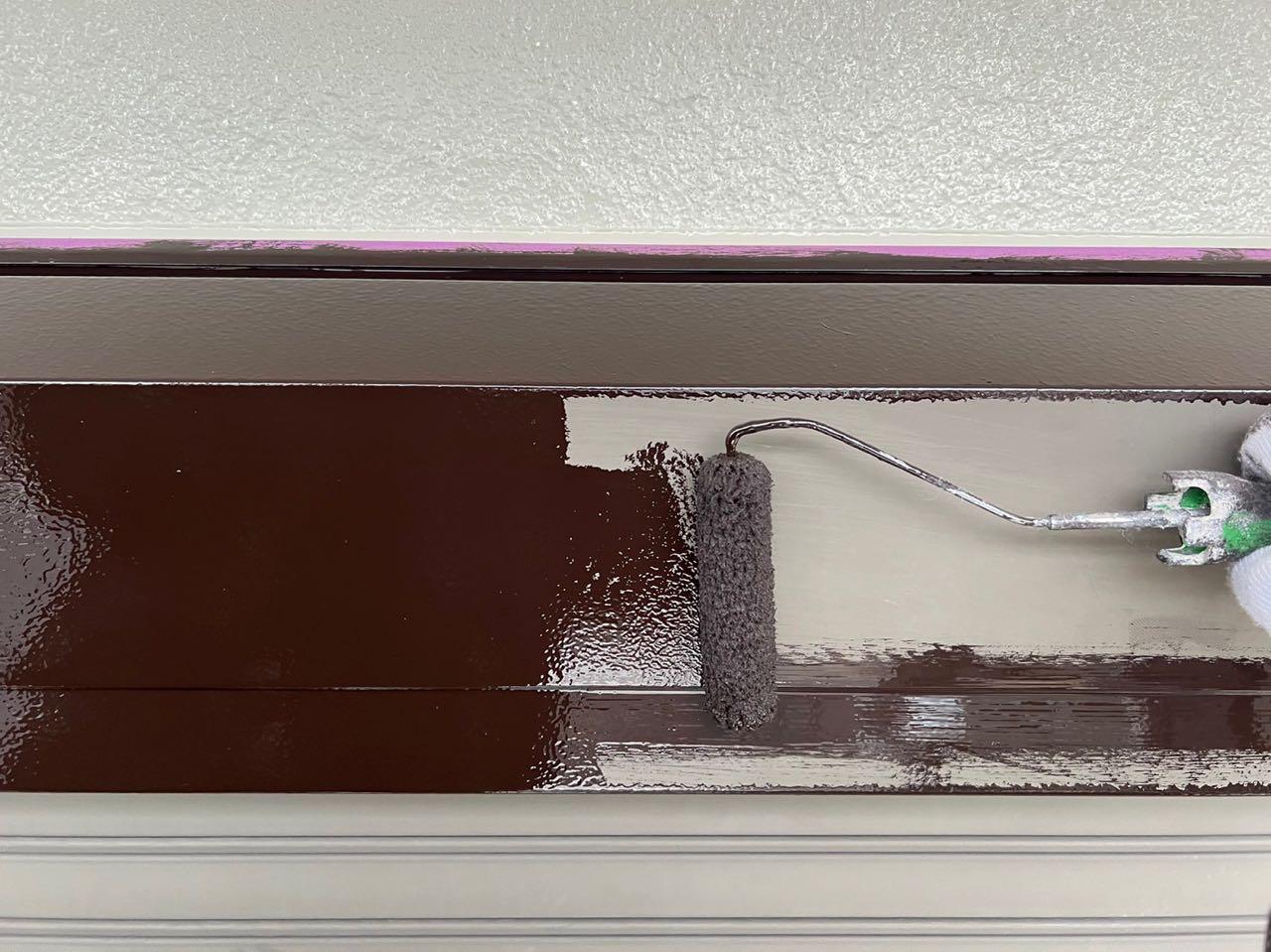 【シャッターボックス塗装】下塗り