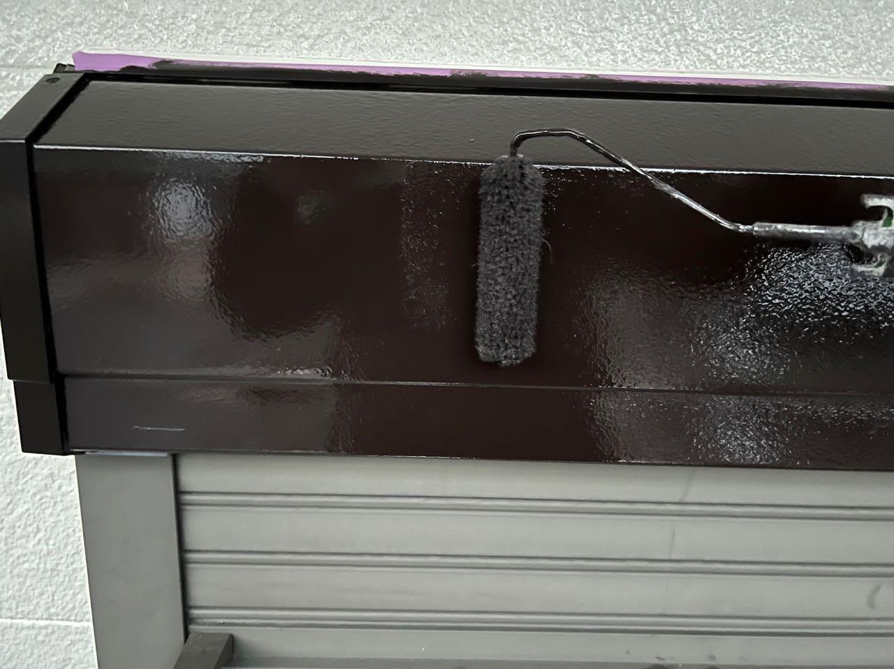 【シャッターボックス塗装】上塗り