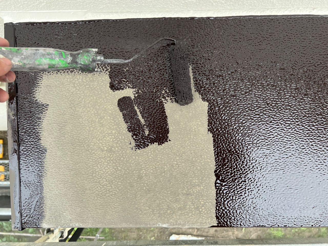 【庇塗装】下塗り