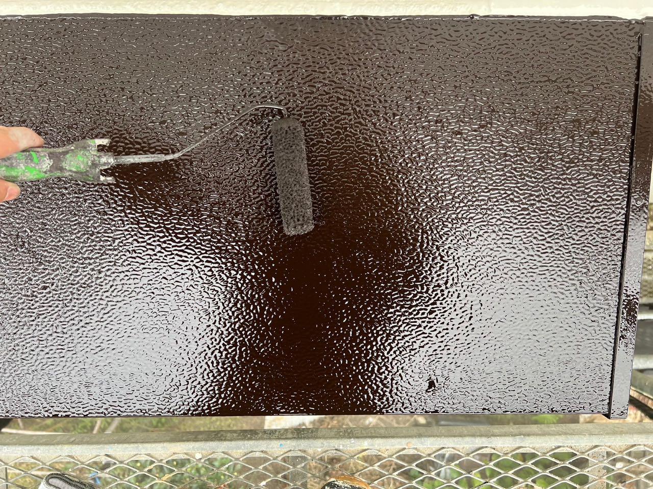 【庇塗装】上塗り