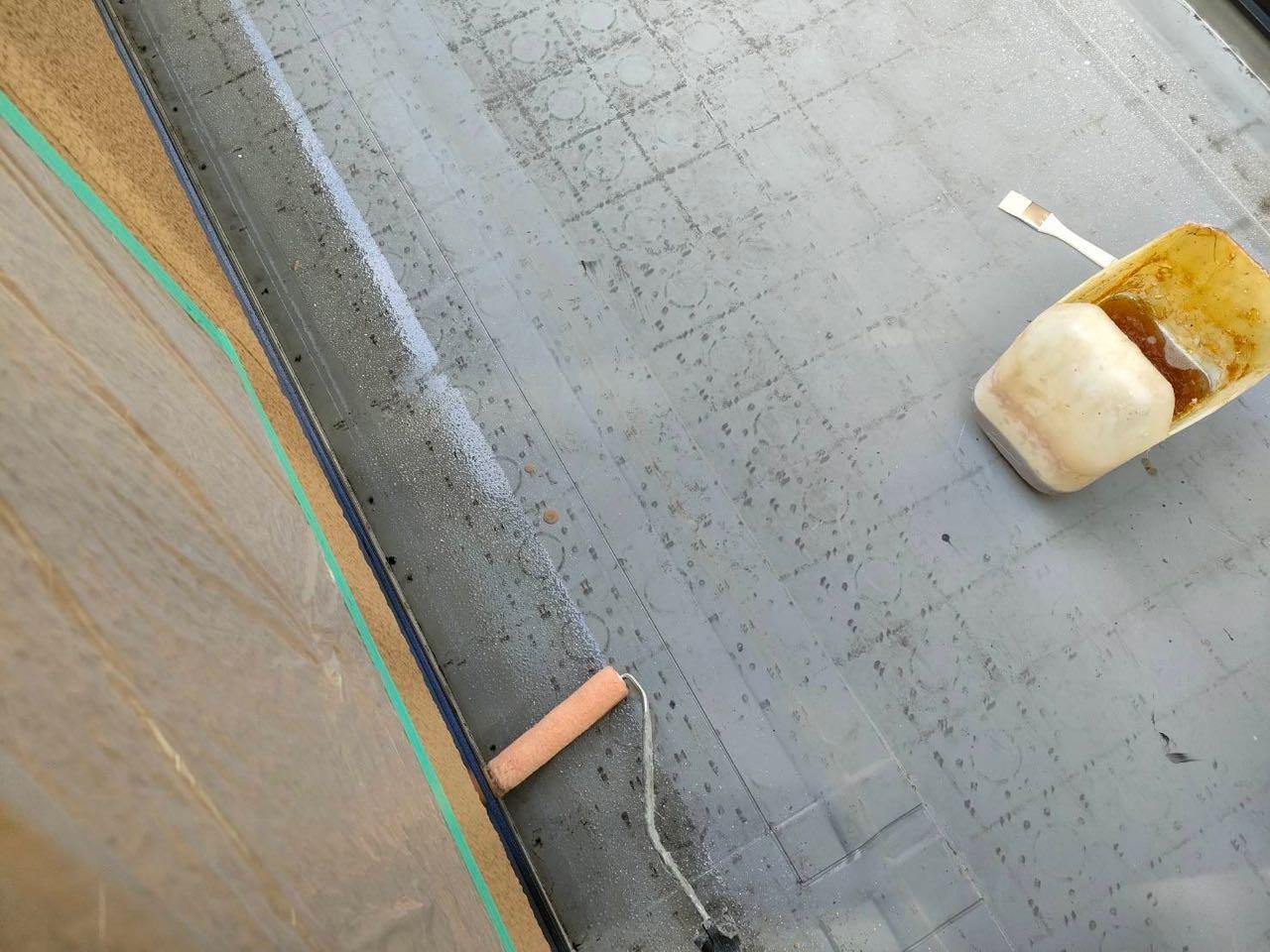 【防水工事】プライマー塗布