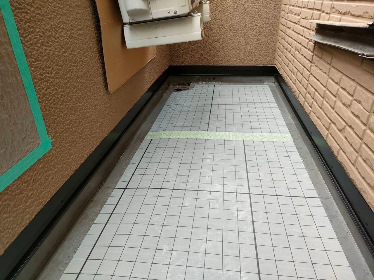 【防水工事】自着シート貼り