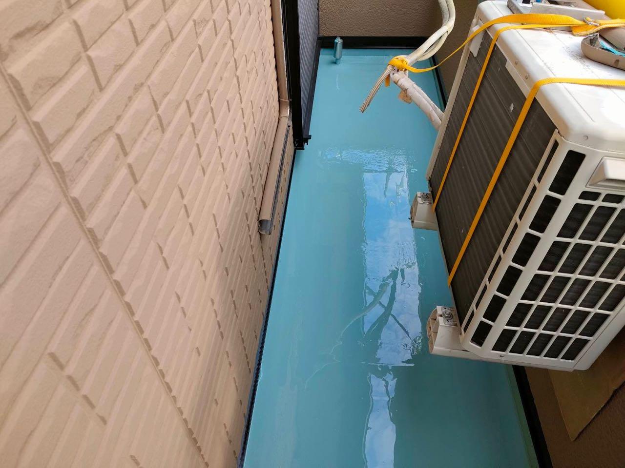 【防水工事】ウレタン防水塗布2回目