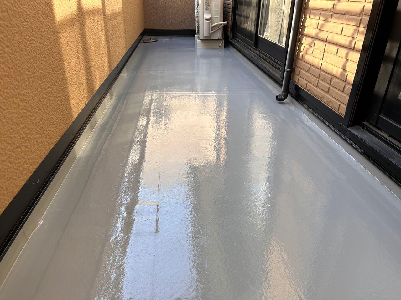 【防水工事】トップコート塗布