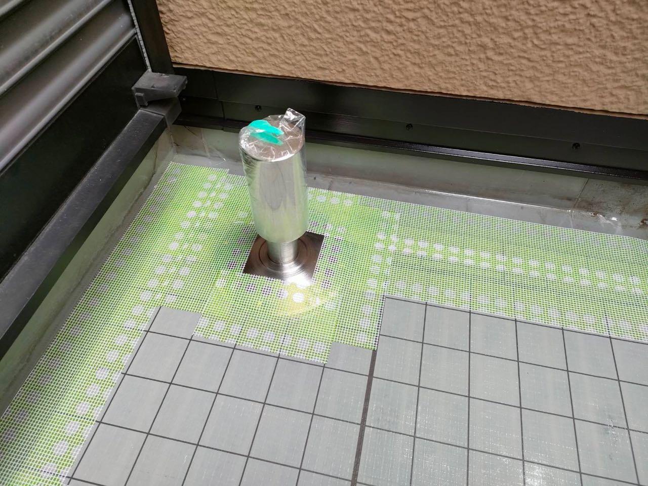 【防水工事】脱気筒取付