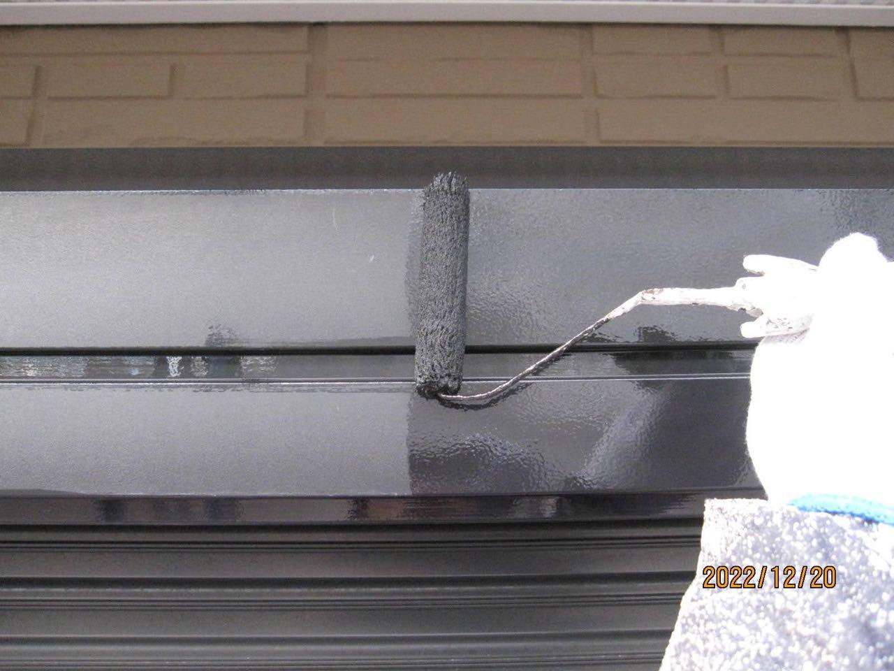 【シャッターボックス塗装】下塗り