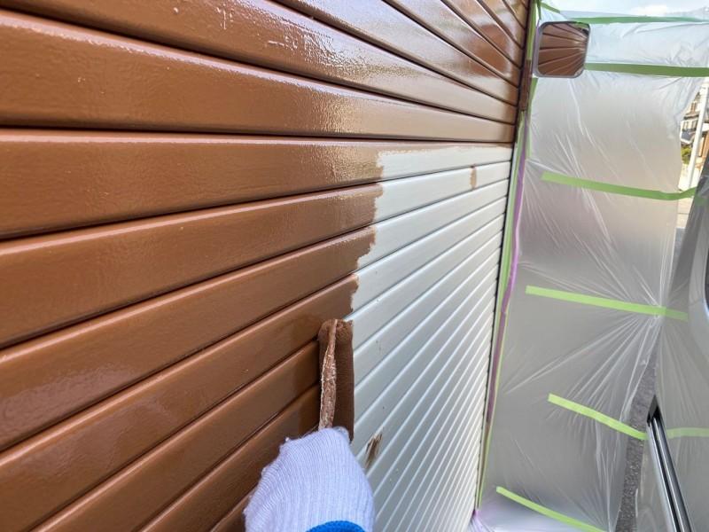 【シャッターボックス塗装】下塗り