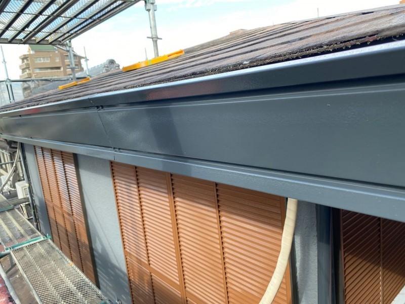 【庇塗装】上塗り