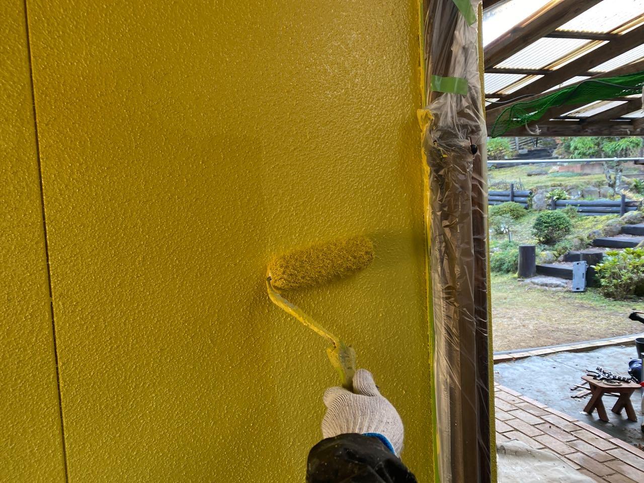 【外壁塗装1】上塗り