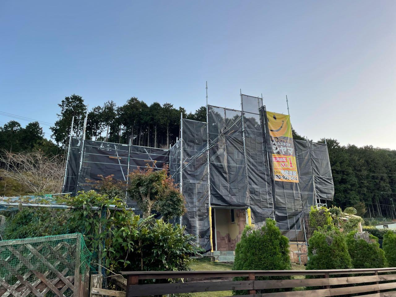 【足場設置工事】完了全景