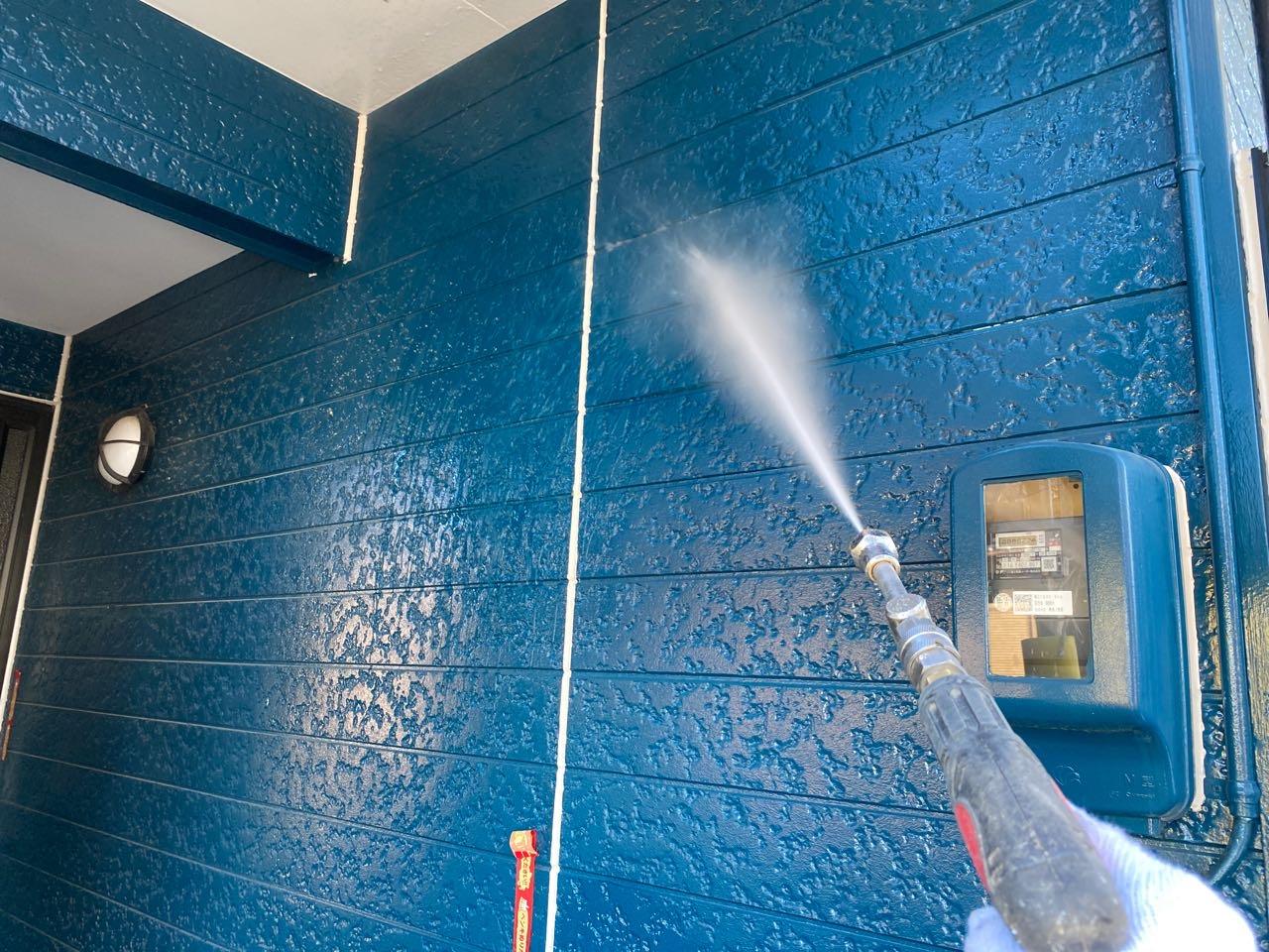 【外壁洗浄】バイオ洗剤塗布